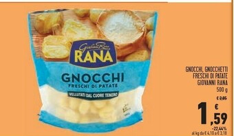 Conad Gnocchi, gnocchetti freschi di patate 500 g offerta