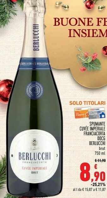 Spumante cuvée imperiale franciacorta docg
