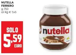 Pam Nutella ferrero offerta