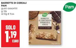 Pam Barrette di cereali PAM offerta