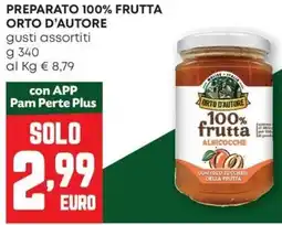 Pam Preparato 100% frutta ORTO D'AUTORE offerta