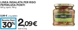 Coop Superstore Linea insalata per riso PEPERLIZIA PONTI offerta