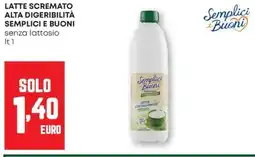 Pam Latte scremato alta digeribilità SEMPLICI E BUONI offerta