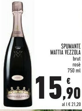 Conad Superstore Spumante mattia vezzola brut rosè offerta