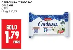 Pam Crescenza "certosa" GALBANI offerta