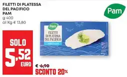 Pam Filetti di platessa del pacifico PAM offerta