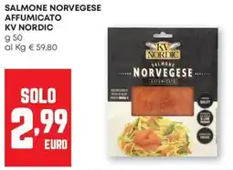Pam Salmone norvegese affumicato KV NORDIC offerta