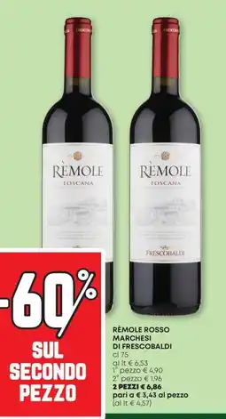 Pam Rèmole rosso marchesi di frescobaldi offerta