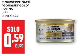 Pam Mousse per gatti "gourmet gold" PURINA offerta