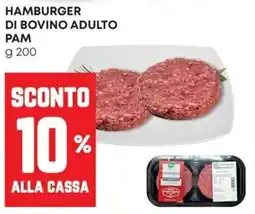 Pam Hamburger di bovino adulto PAM offerta