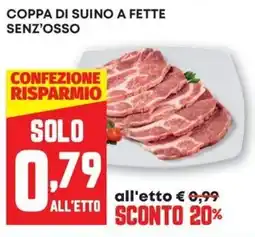 Pam Coppa di suino a fette senz'osso offerta