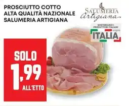Pam Prosciutto cotto alta qualità nazionale SALUMERIA ARTIGIANA offerta