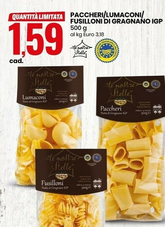 Eurospin Pasta di semola offerta