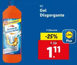Lidl W5 Gel Disgorgante offerta
