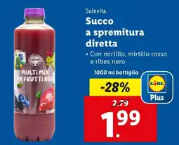 Lidl Solevita Succo a spremitura diretta offerta