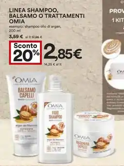 Coop Superstore Linea shampoo, balsamo OMIAo trattamenti offerta