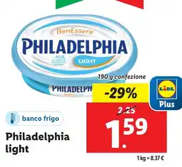 Lidl Philadelphia light offerta