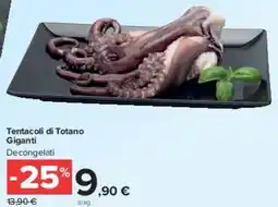 Carrefour Market Tentacoli di Totano Giganti Decongelati offerta