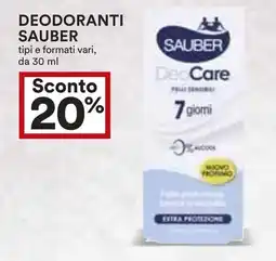 Coop Superstore Deodoranti SAUBER offerta
