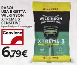 Coop Superstore Rasoi usa e getta wilkinson xtreme 3 sensitive offerta