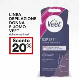Coop Superstore Linea depilazione donna e uomo VEET offerta