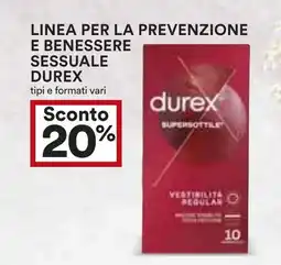 Coop Superstore Linea per la prevenzione e benessere sessuale DUREX offerta