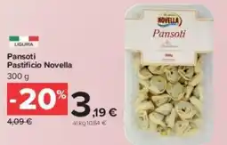 Carrefour Market Pansoti Pastificio Novella offerta