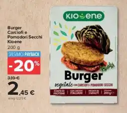 Carrefour Market Burger Carciofi e Pomodori Secchi Kioene offerta