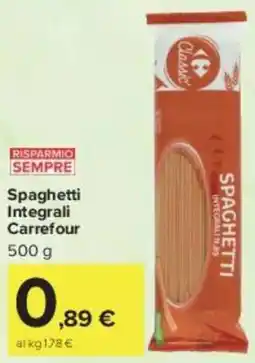 Carrefour Market Spaghetti Integrali Carrefour offerta