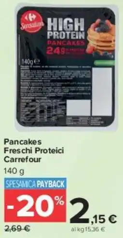 Carrefour Market Pancakes Freschi Proteici Carrefour offerta