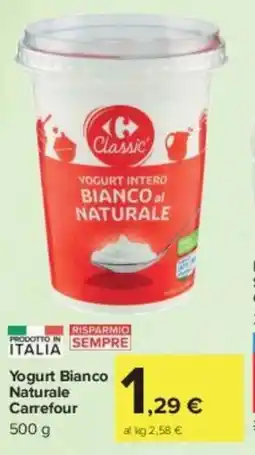 Carrefour Market Yogurt Bianco Naturale Carrefour offerta