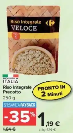 Carrefour Market Riso Integrale Precotto offerta