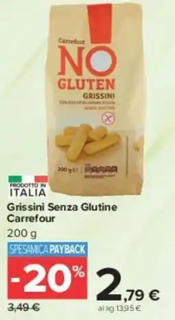 Carrefour Market Grissini Senza Glutine Carrefour offerta