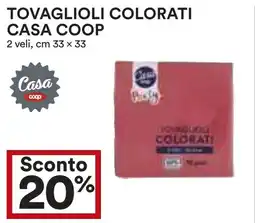 Coop Superstore Tovaglioli colorati CASA COOP offerta