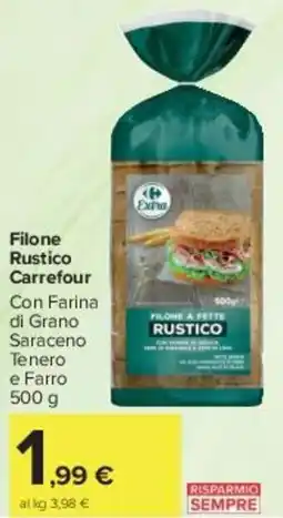 Carrefour Market Filone Rustico Carrefour offerta