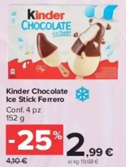 Carrefour Market Kinder Chocolate Ice Stick Ferrero offerta