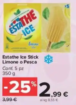 Estathe Ice Stick Limone o Pesca