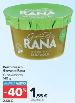 Carrefour Market Pesto Fresco Giovanni Rana offerta