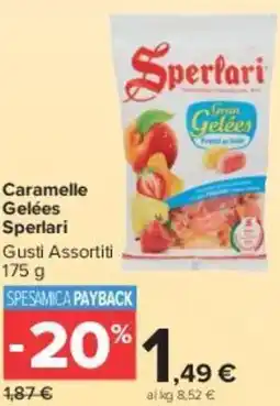 Carrefour Market Caramelle Gelées Sperlari offerta