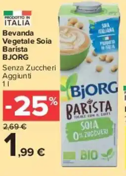 Carrefour Market Bevanda Vegetale Soia Barista BJORG offerta