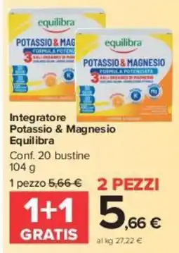 Carrefour Market Integratore Potassio & Magnesio Equilibra offerta