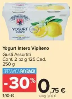 Carrefour Market Yogurt Intero Vipiteno offerta