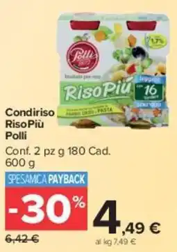Carrefour Market Condiriso Riso Più Polli offerta