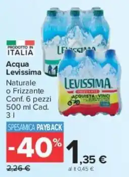 Carrefour Market Acqua Levissima offerta