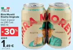 Carrefour Market Birra Moretti Ricetta Originale offerta