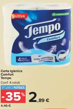 Carrefour Market Carta Igienica Comfort Tempo offerta
