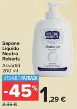 Carrefour Market Sapone Liquido Neutro Roberts offerta