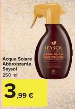 Carrefour Market Acqua Solare Abbronzante Seysol offerta