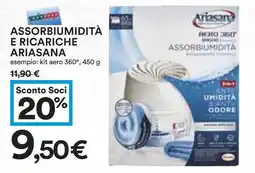 Coop Superstore Assorbiumidità e ricariche ARIASANA offerta
