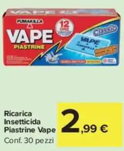 Carrefour Market Ricarica Insetticida Piastrine Vape offerta